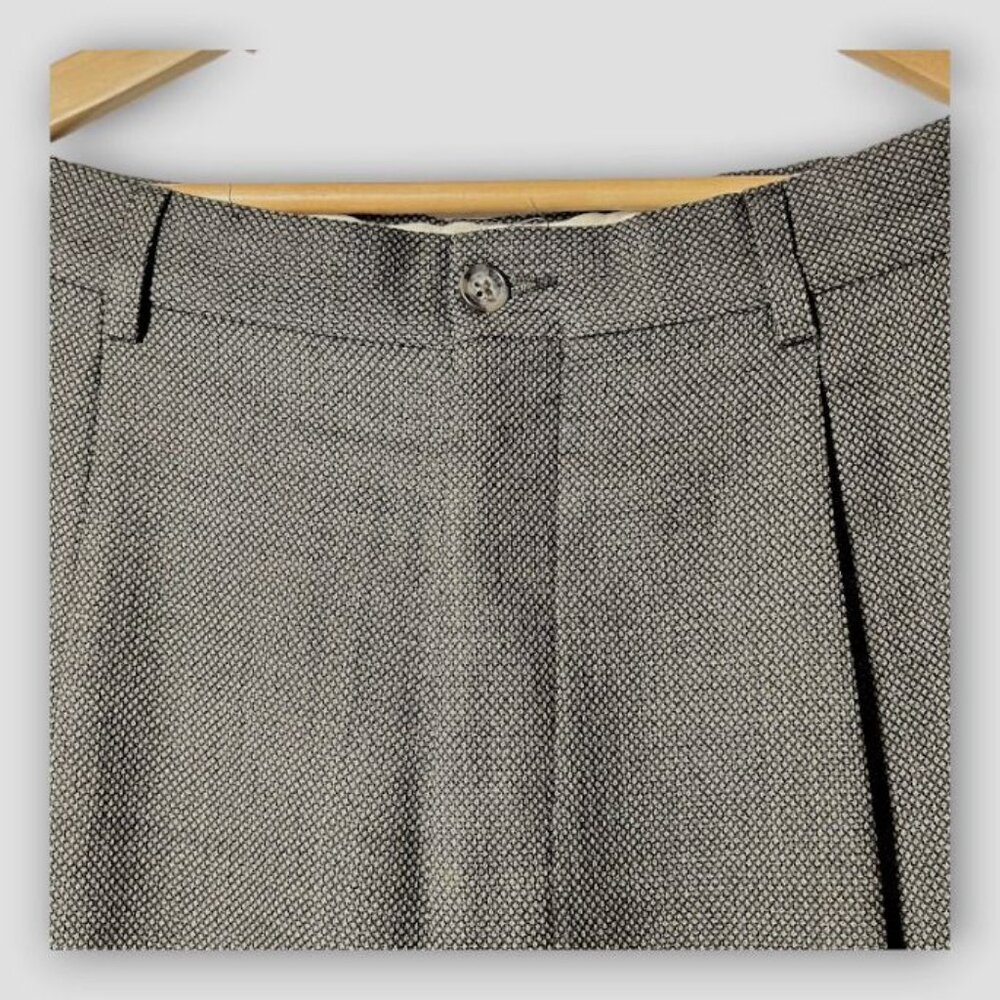 Eddie Bauer Mens Pants Dress Tall Brown AKA 100% Wool/Line Lining Size 36x32 - Picture 4 of 14